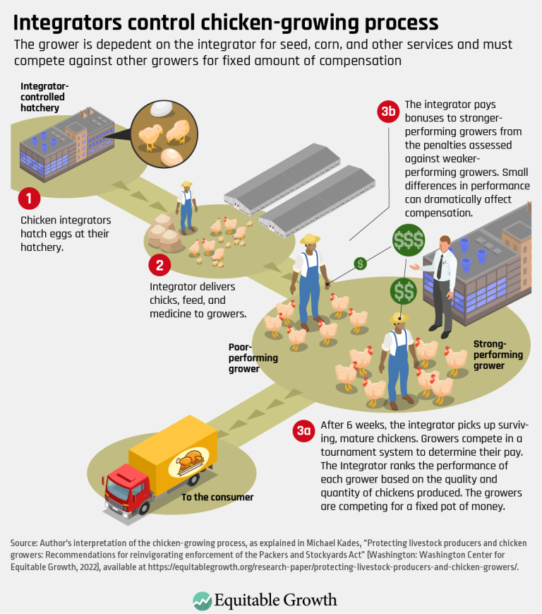 Integrators control chicken growing process