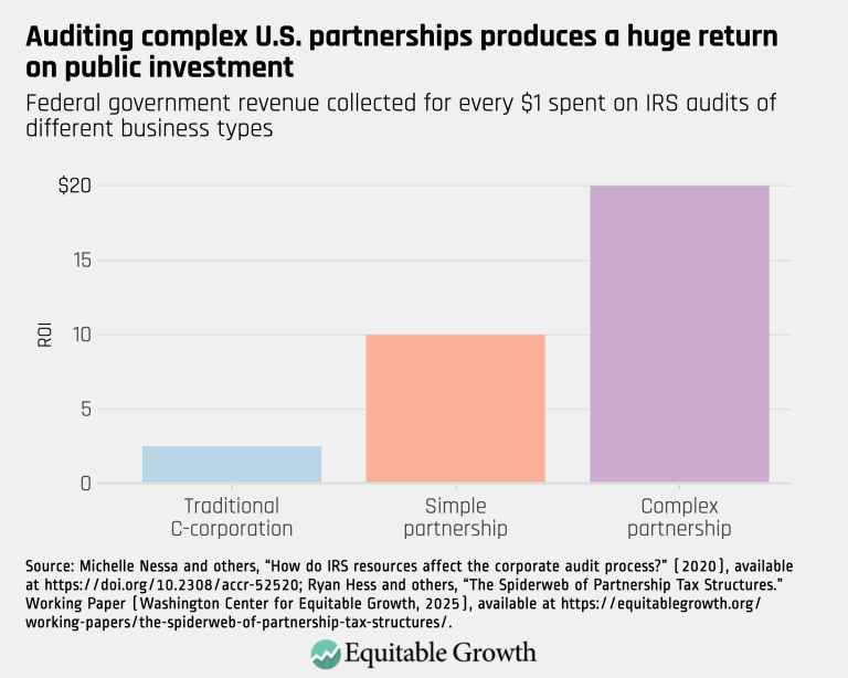 Auditing complex U.S. partnerships produces a huge return on public investment