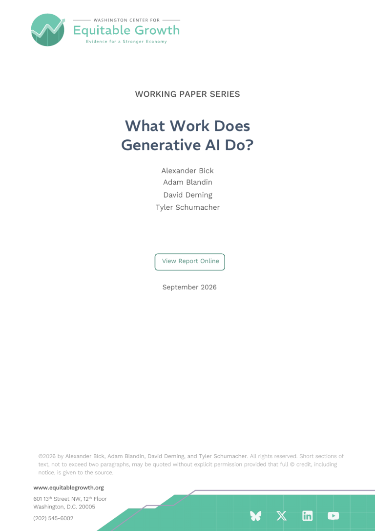 What Work Does Generative AI Do?