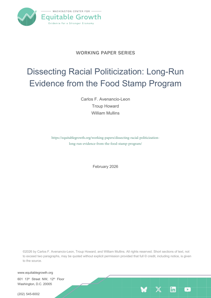 Dissecting Racial Politicization: Long-Run Evidence from the Food Stamp Program