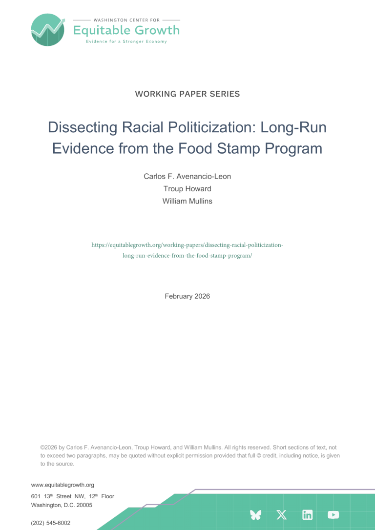 Dissecting Racial Politicization: Long-Run Evidence from the Food Stamp Program