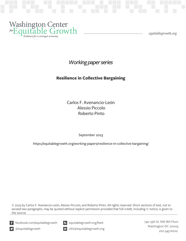 Resilience in Collective Bargaining