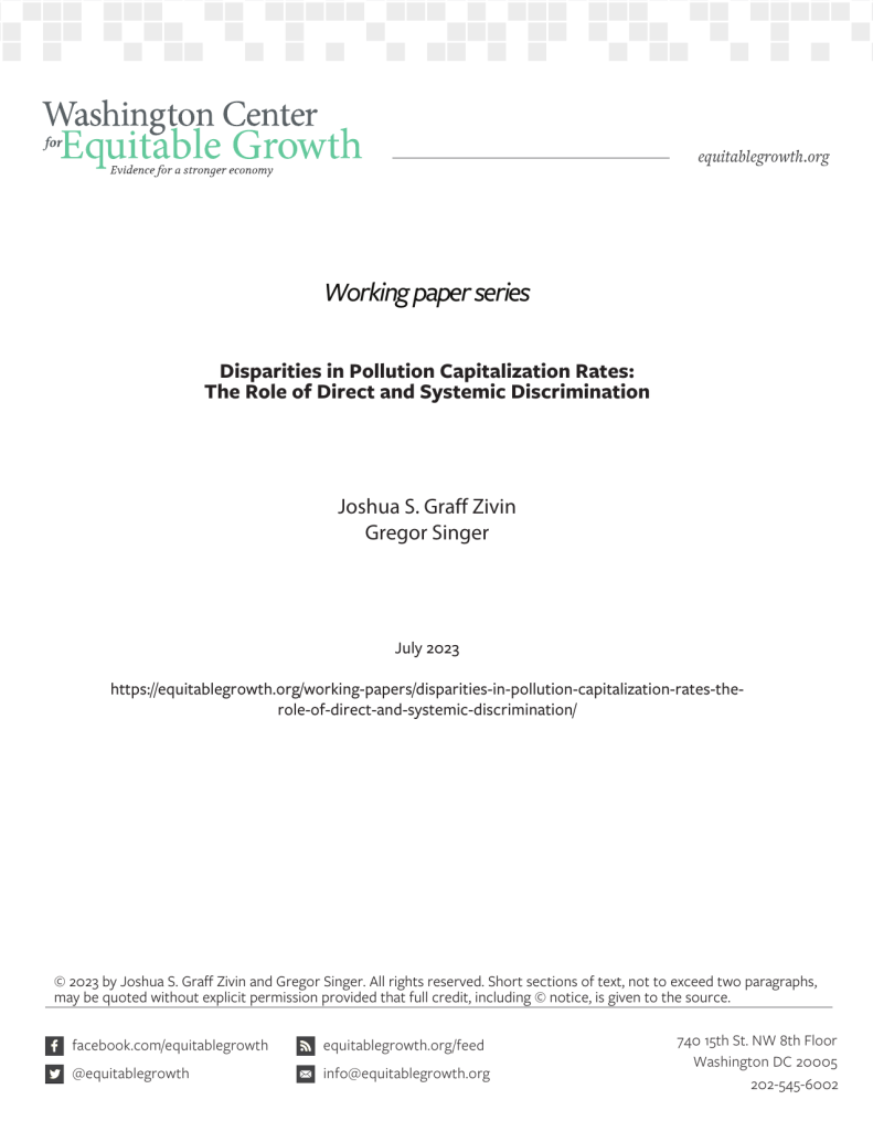 Disparities in Pollution Capitalization Rates: The Role of Direct and Systemic Discrimination