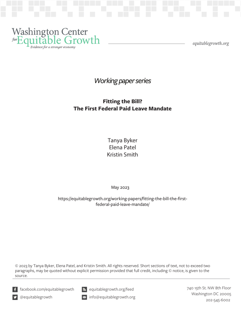Fitting the Bill? The First Federal Paid Leave Mandate