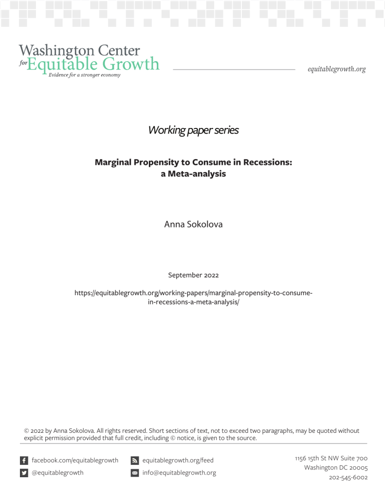 Marginal Propensity to Consume in Recessions: a Meta-analysis