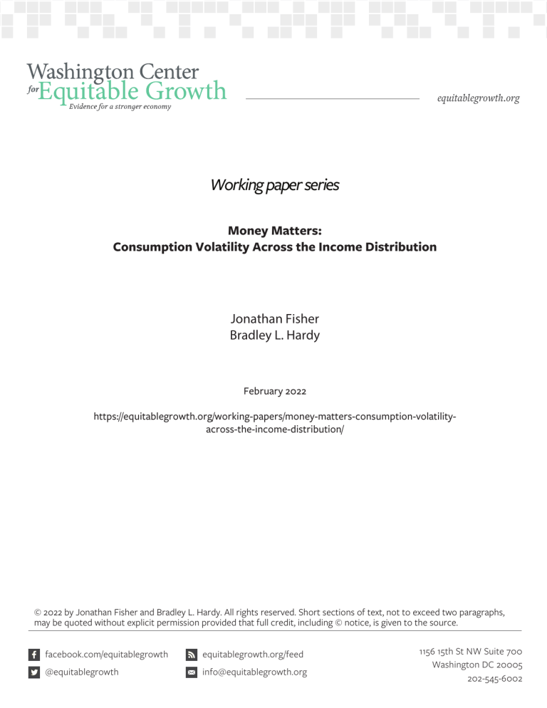 Money Matters: Consumption Volatility Across the Income Distribution