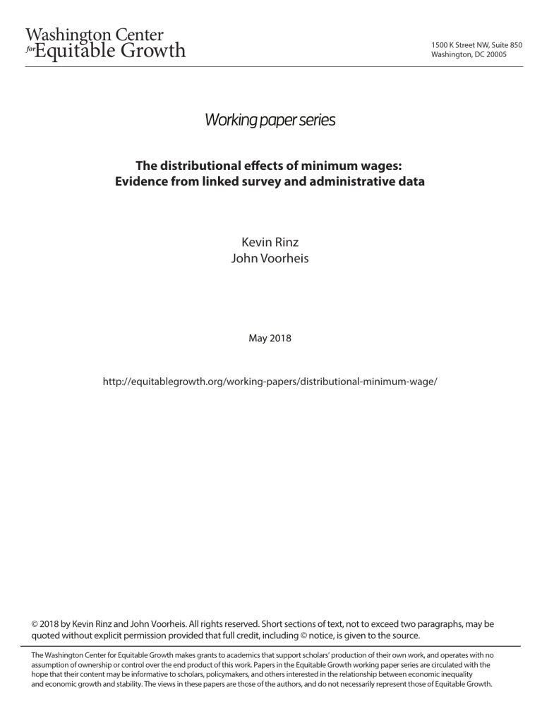 The distributional effects of minimum wages: Evidence from linked survey and administrative data