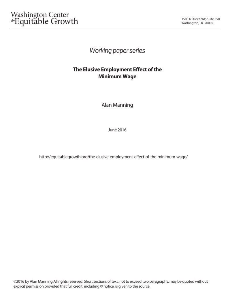 The elusive employment effect of the minimum wage