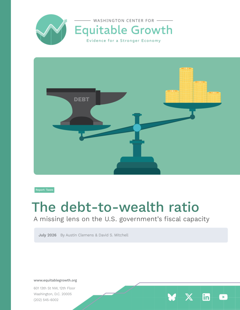 The debt-to-wealth ratio: A missing lens on the U.S. government’s fiscal capacity