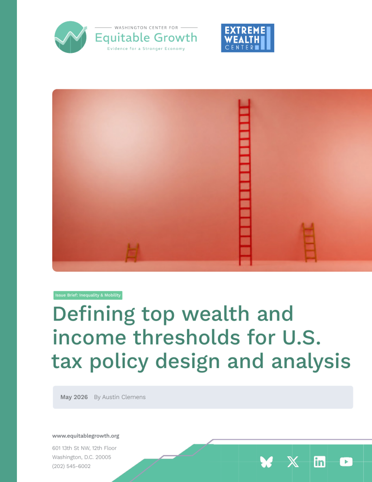 Defining top wealth and income thresholds for U.S. tax policy design and analysis