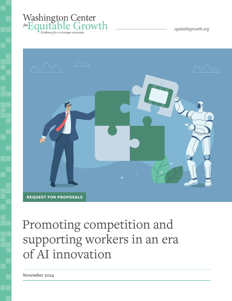 Request for Proposals: Promoting competition and supporting workers in an era of AI innovation