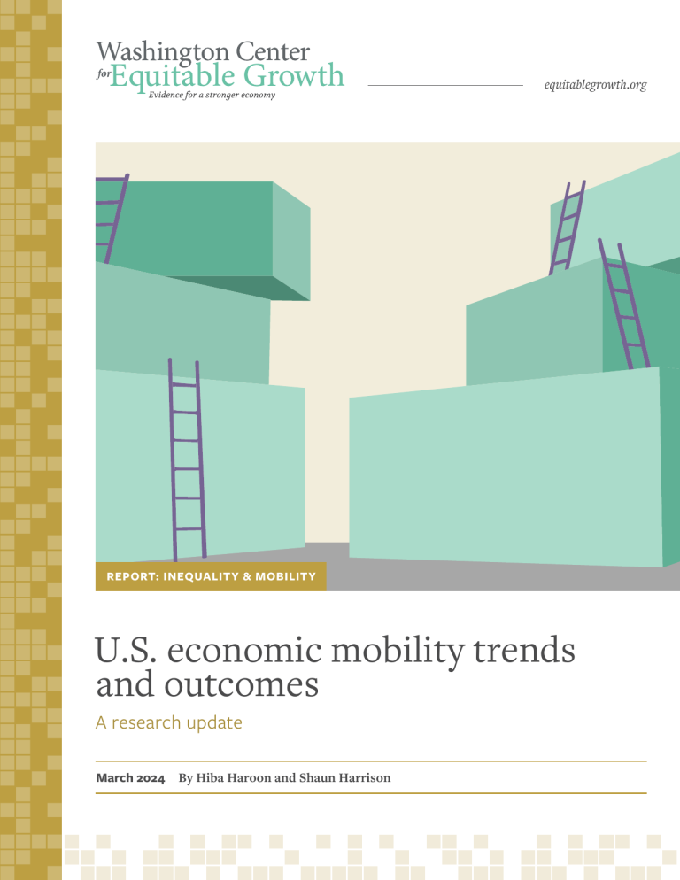 U.S. economic mobility trends and outcomes