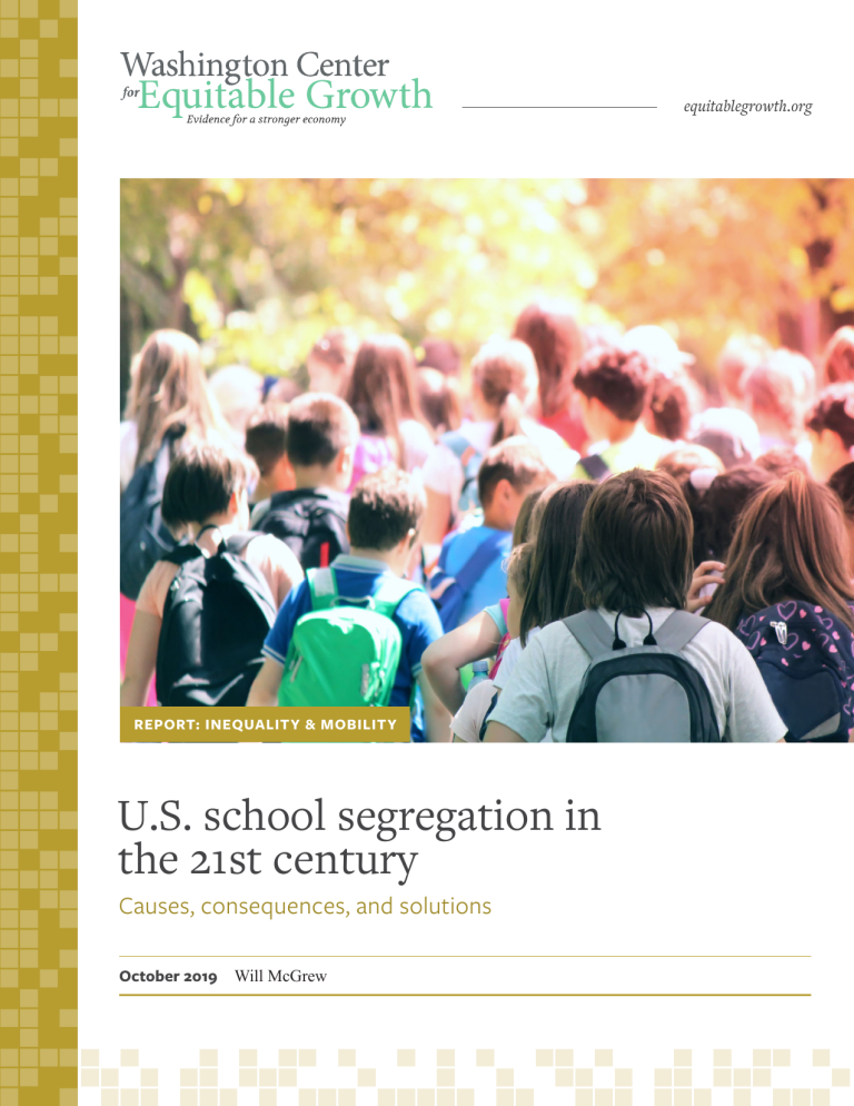 U.S. school segregation in the 21st century
