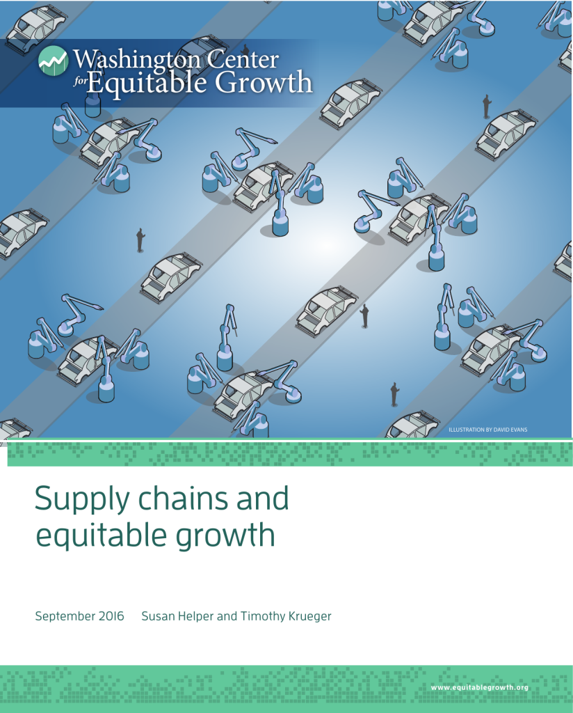 Supply chains and equitable growth