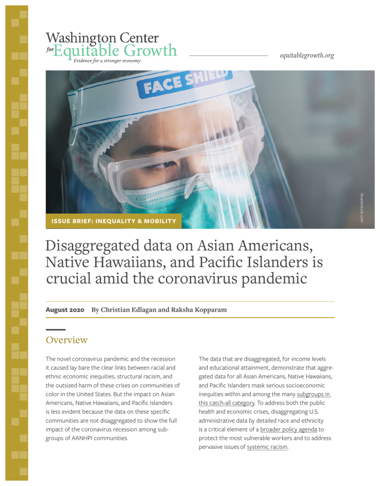 Disaggregated data on Asian Americans, Native Hawaiians, and Pacific Islanders is crucial amid the coronavirus pandemic