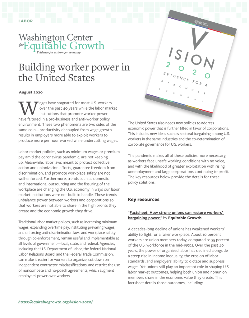 Building worker power in the United States