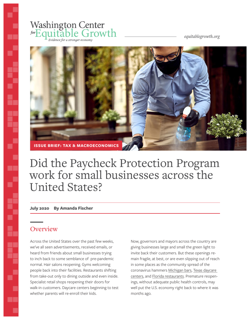 Did the Paycheck Protection Program work for small businesses across the United States?
