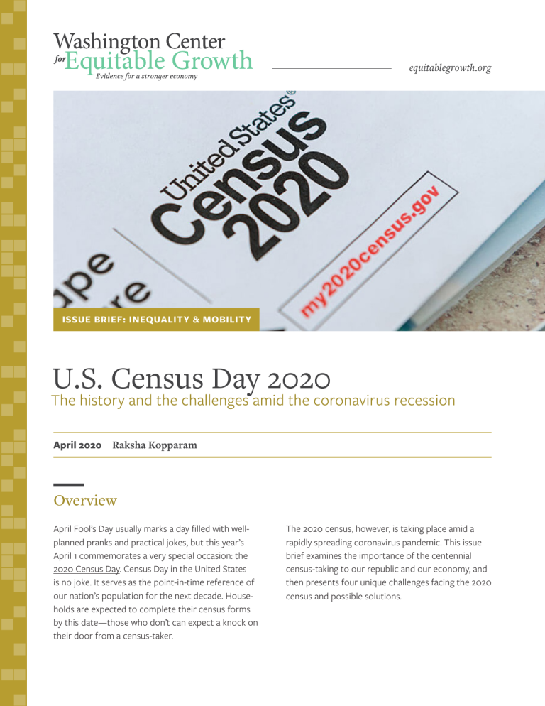U.S. Census Day 2020: The history and the challenges amid the coronavirus recession