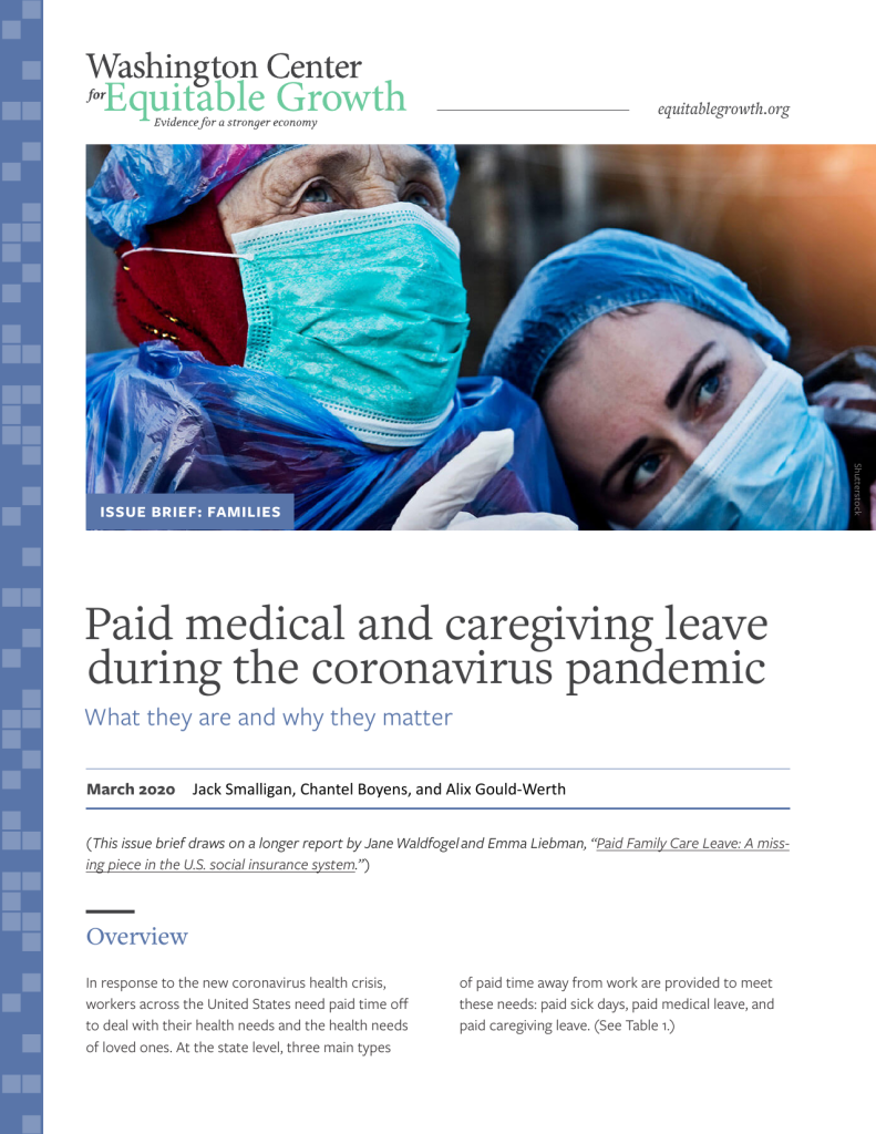 Paid medical and caregiving leave during the coronavirus pandemic: What they are and why they matter