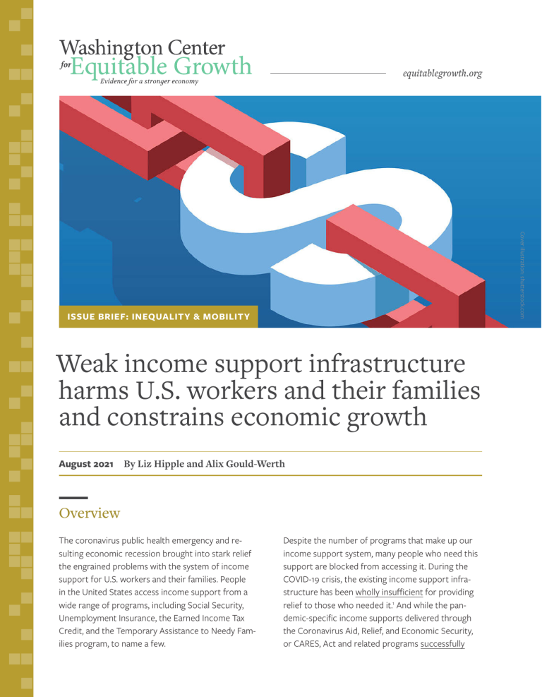 Weak income support infrastructure harms U.S. workers and their families and constrains economic growth