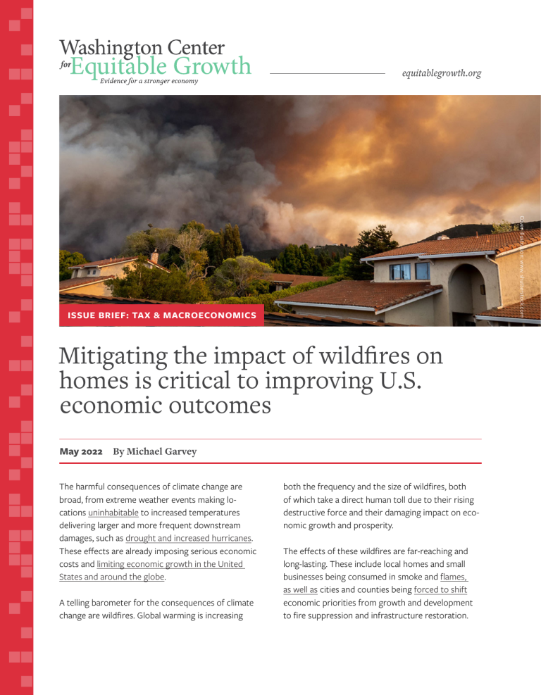 Mitigating the impact of wildfires on homes is critical to improving U.S. economic outcomes