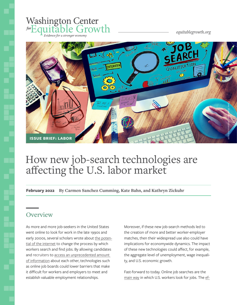 How new job search technologies are affecting the U.S. labor market