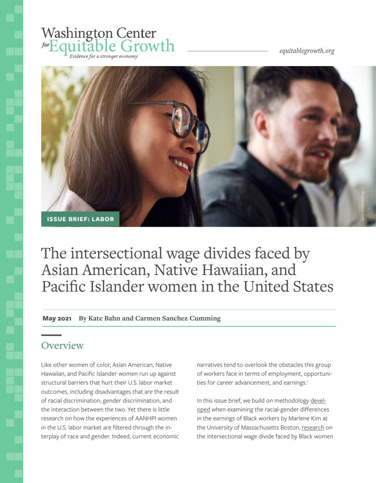 The intersectional wage divides faced by Asian American, Native Hawaiian, and Pacific Islander women in the United States