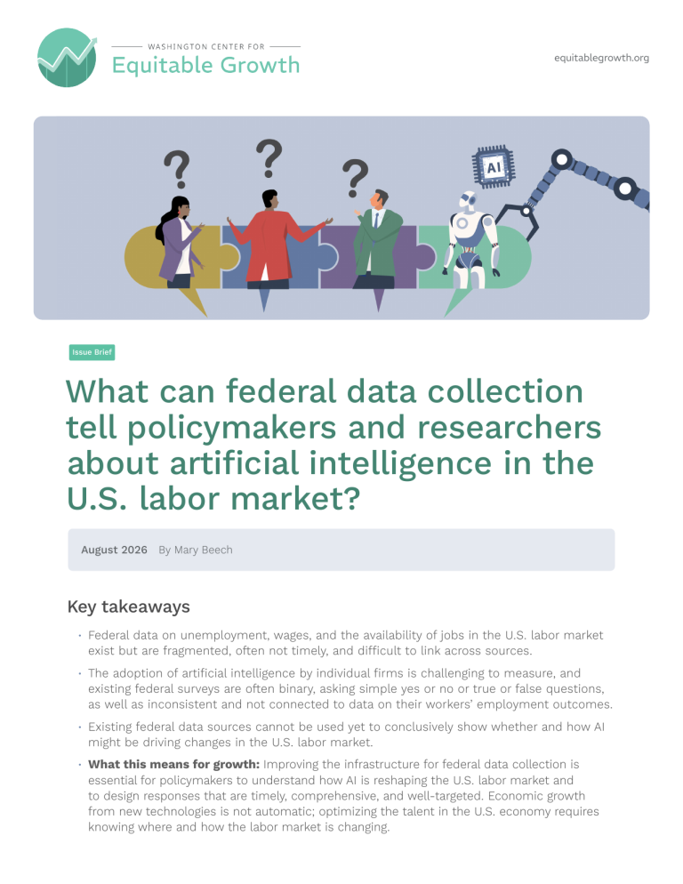 What can federal data collection tell policymakers and researchers about artificial intelligence in the U.S. labor market?