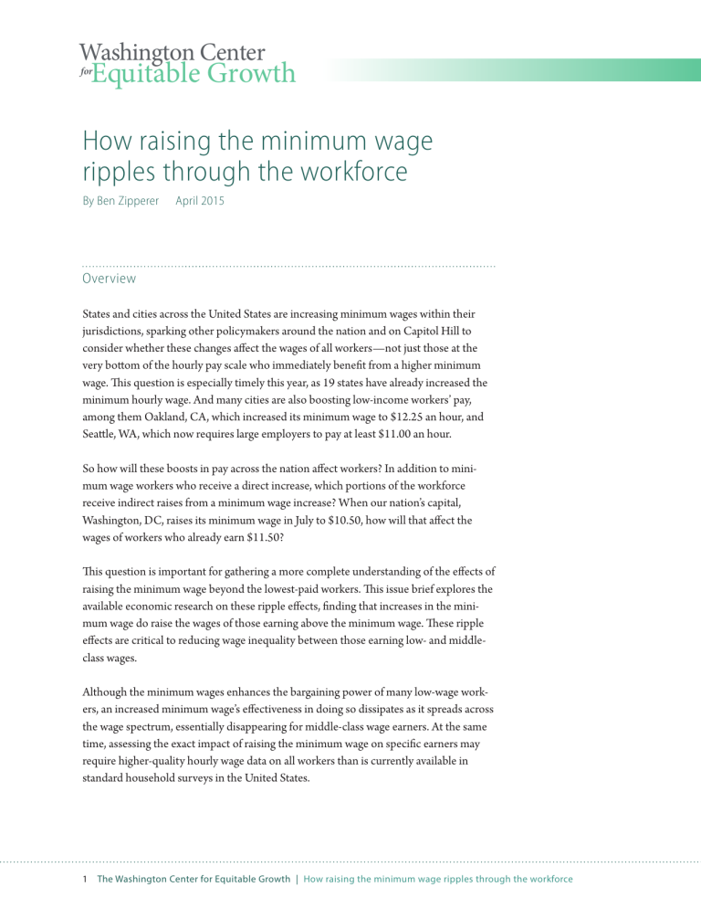 How raising the minimum wage ripples through the workforce