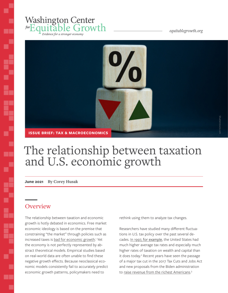 The relationship between taxation and U.S. economic growth