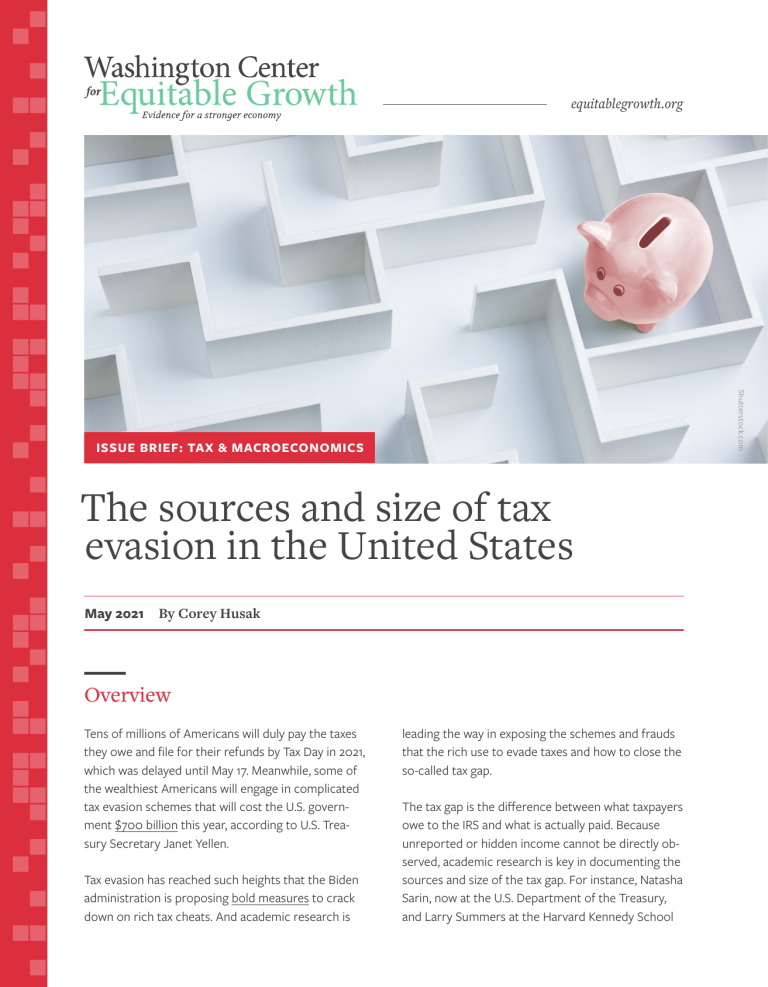 The sources and size of tax evasion in the United States